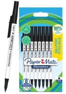 Paper-Mate Kilometrico guľôčkové pero čierne 8ks 2187678 Set Bal