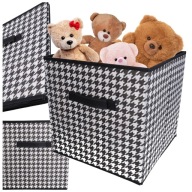 ORGANIZÁTOR ŠATNÍKA na prikrývky, oblečenie, textilný box 31x31x31 cm s rúčkou