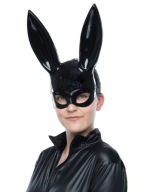 PLAYBOY MASK zajačik čierne zajačie uši