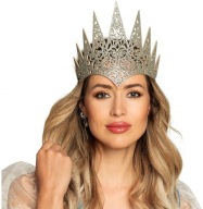 Korunka ľadovej kráľovnej Elzy Elza Frozen Silver Veľký karnevalový ples