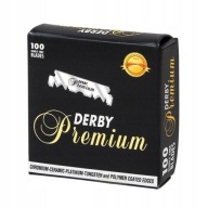 Holiace čepele Derby Premium 100 kusov Polovice na holenie Holičské holiace strojčeky
