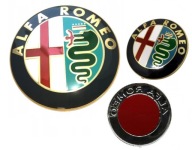ALFA ROMEO Emblém 74mm predný zadný ALU ZLATÝ ZLATÝ