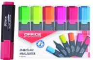 Zvýrazňovače Set Office Products 6 farieb v kufríku