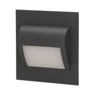 Schodiskové svietidlo pod omietku čierna LED 1,5W 12V DC 30lm 3000K DRACO ORNO