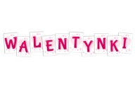 Písmená na ozdobu: VALENTÍN (veľká A4)