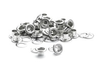 Kovové očká 5 mm SILVER s podložkou