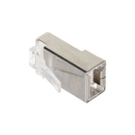 RJ45 FTP sieťová zástrčka, kategória 5E, tienená, 10 kusov