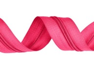 PÁSKA NA Zips, Zips 3 MM, ŠPIRÁLOVÝ Zips, FUCHSIA