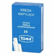 Biela bezprašná školská krieda 10 ks