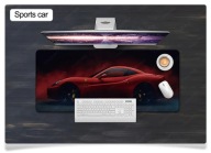PODLOŽKA POD MYŠ HRY DO ŠPORTOVÉHO AUTOMOBILKU XXL 80x30