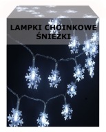 SNEHOBIELE LED VIANOČNÉ SVETLÁ, NA AKUMULÁTOROVÚ - 15 LED diód