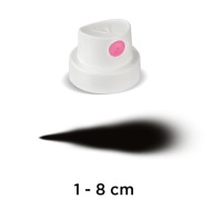 BIELE RUŽOVÁ TRYSKA 1-8 cm NÁSTREK