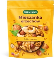 Mix orieškov: kešu, lieskovce, Bakalland 100g PREMIUM