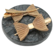 SPONA DO VLASOV ZLATÁ KOVOVÁ MAŠILKA 7,5 cm