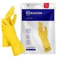 Žlté rukavice MERCATOR OCHRANNÉ žlté latexové domáce rukavice
