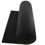 Plsť 3mm, 400g, šírka 160cm, 0,1m - Čierna