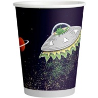 PAPER CUP vesmírny mimozemšťan UFO