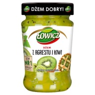 Łowicz Džem z egrešov a kiwi Nízkosacharidový 280 g