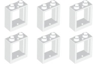LEGO 60592 RÁM NA OKNO 1x2x2 biela (6g) 6 ks.