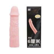 Realistický návlek na penis, predĺženie o 17 cm