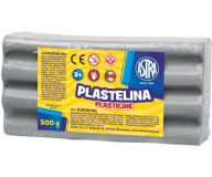 ASTRA plastelína 500g ŠEDÁ