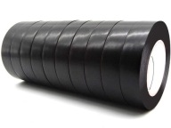 10x PEVNÁ PVC IZOLAČNÁ PÁSKA ČIERNA SAMOLEPIACA VODEODOLNÁ 16mm 10m