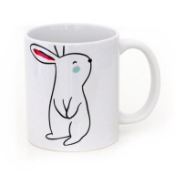 Hrnček Funny Bunny s potlačou, 300ml, darček pre veľkonočného zajačika