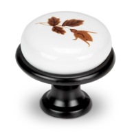 NÁBYTOKOVÝ GOMBÍK PORCELÁNOVÁ SKRINÍKOVÝ GOMBÍK SO VZOROM
