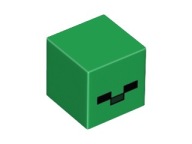 LEGO 19729pb005 Minecraft hlava zombie nová (1g)