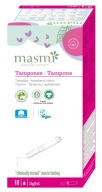 Masmi 100% BIO ECO Light tampóny s aplikátorom, savé, najzdravšie, 18 ks.