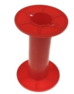 Plastová cievka na drôt, červená, 500g, 50x80
