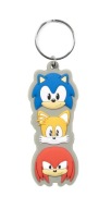 Gumový prívesok na kľúče Sonic The Hedgehog Trio Stack pre deti