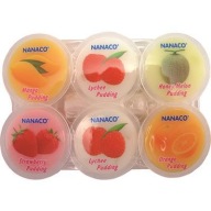 Pudingová zmes 5 príchutí dezert liči/melón/pomaranč/trusk/mango 6x80g Nanaco