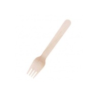 Jednorazové drevené vidličky 16 cm 100 kusov Eco