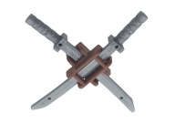 LEGO Weapons - Ninjago - Bronzová rukoväť a 2 meče Katana 6191953 19141 21459