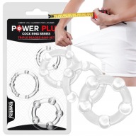 pohlavné krúžky ERECTION RINGS upínacie pre PENIS a SEMENNÍKY sada 3v1