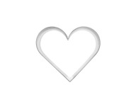 Formička na srdce 1,5x1,6 cm, mini vykrajovačka na srdce