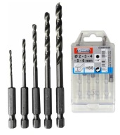 Connex COX978205 HSS súprava vrtákov do kovu 2-6 mm 1/4 HEX