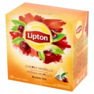 Lipton čaj čierna čerešňa morello 20tb