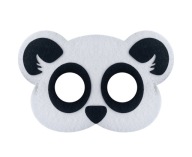 Maska z plsti Panda, 19x12 cm