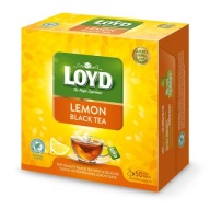 LOYD Lemon Black PYRAMIDKI čaj 50 vrecúšok