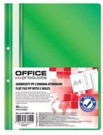 Zasúvacia zložka Office Products, 2-dierová, zelená - 1 ks.