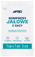STERILNÉ MERAČE KOMPRESY 7x7cm Apteo 5 ks.