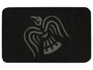 Patch Crow Banner M-Tac Laserom vyrezaný emblém čierno/šedý