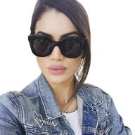 Dámske SLNEČNÉ OKULIARE CAT EYE, ČIERNA