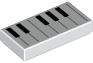 LEGO 3069bpb761 TANIER hladký 1x2 klavír (1g)