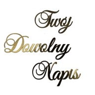 BANNER girlanda VÁŠ NÁVOD ľubovoľný text ZLATÁ
