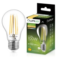 E27 A60 LED žiarovka 11W = 100W 1521lm 3000K Teplá 360° LUMILED vlákno