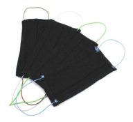 Ochranná maska, 1 vrstva, čierna L/XL