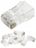 Zástrčky NEKU 8P8C, RJ45 UTP kat. 6, drôt, 10 ks